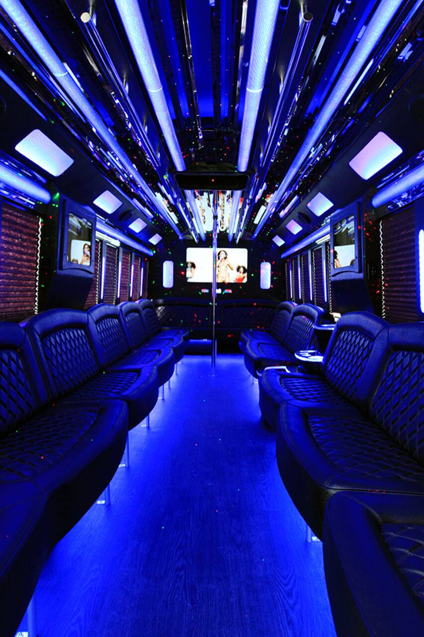 30 Passenger Party Bus Interior