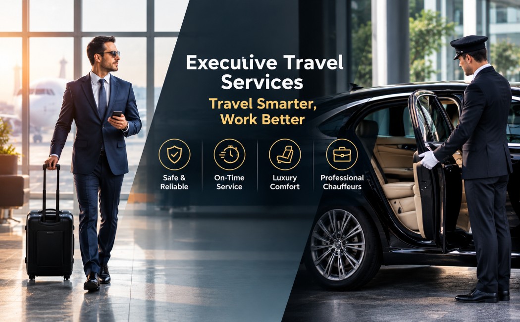 Professional black car service with chauffeur for efficient travel