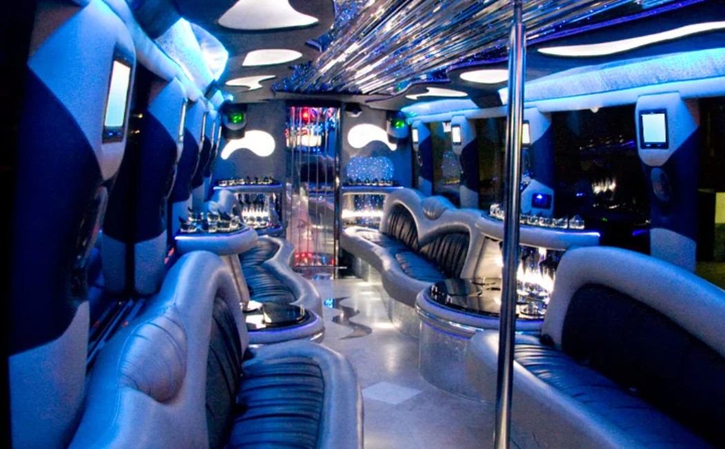 LA sports event transportation services with party bus for groups