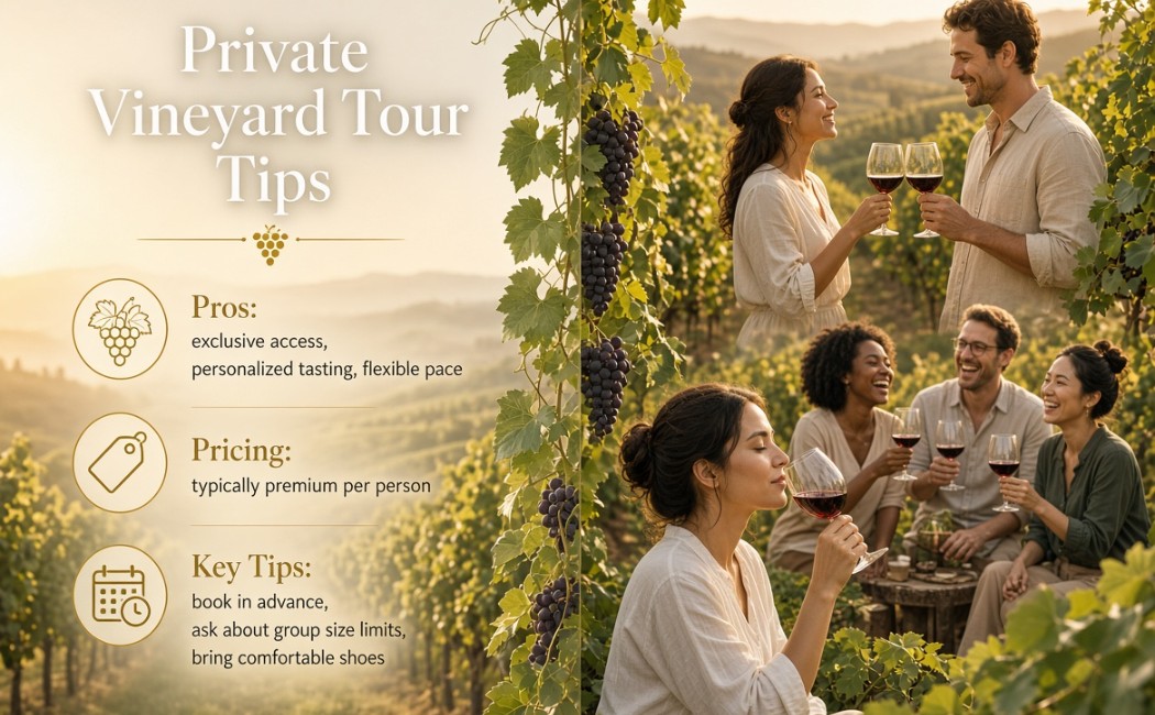 luxury shuttles in scenic vineyard settings for weddings, group wine tasting tours, and safe event transportation.