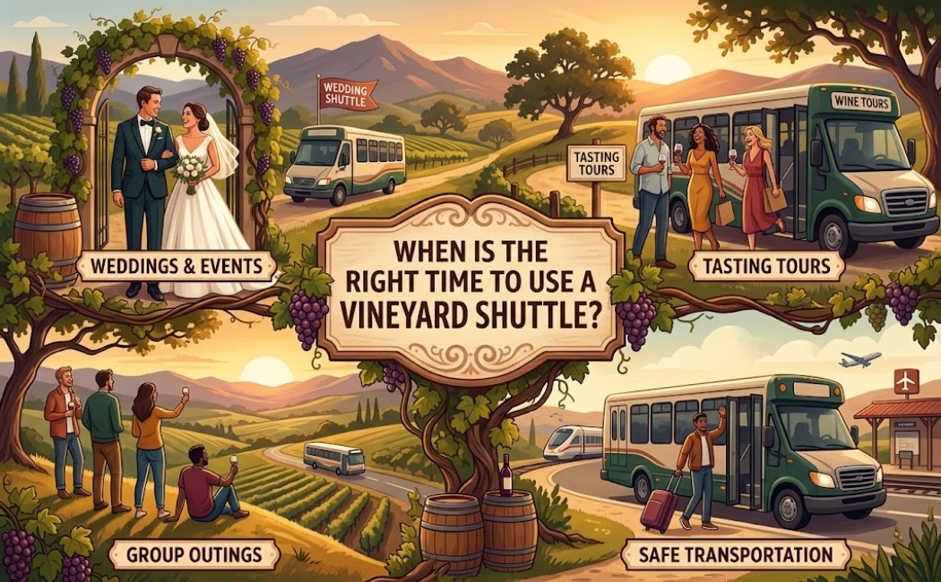 When Is the Right Time to Use a Vineyard Shuttle - LA Nights Party Bus